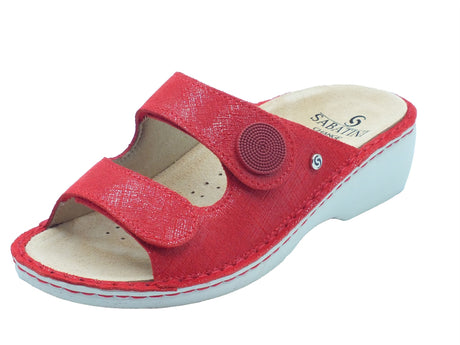 Sabatini Sabatini Ciabatte Donna S1521E Safiano Rosso pelle rosso Rosso