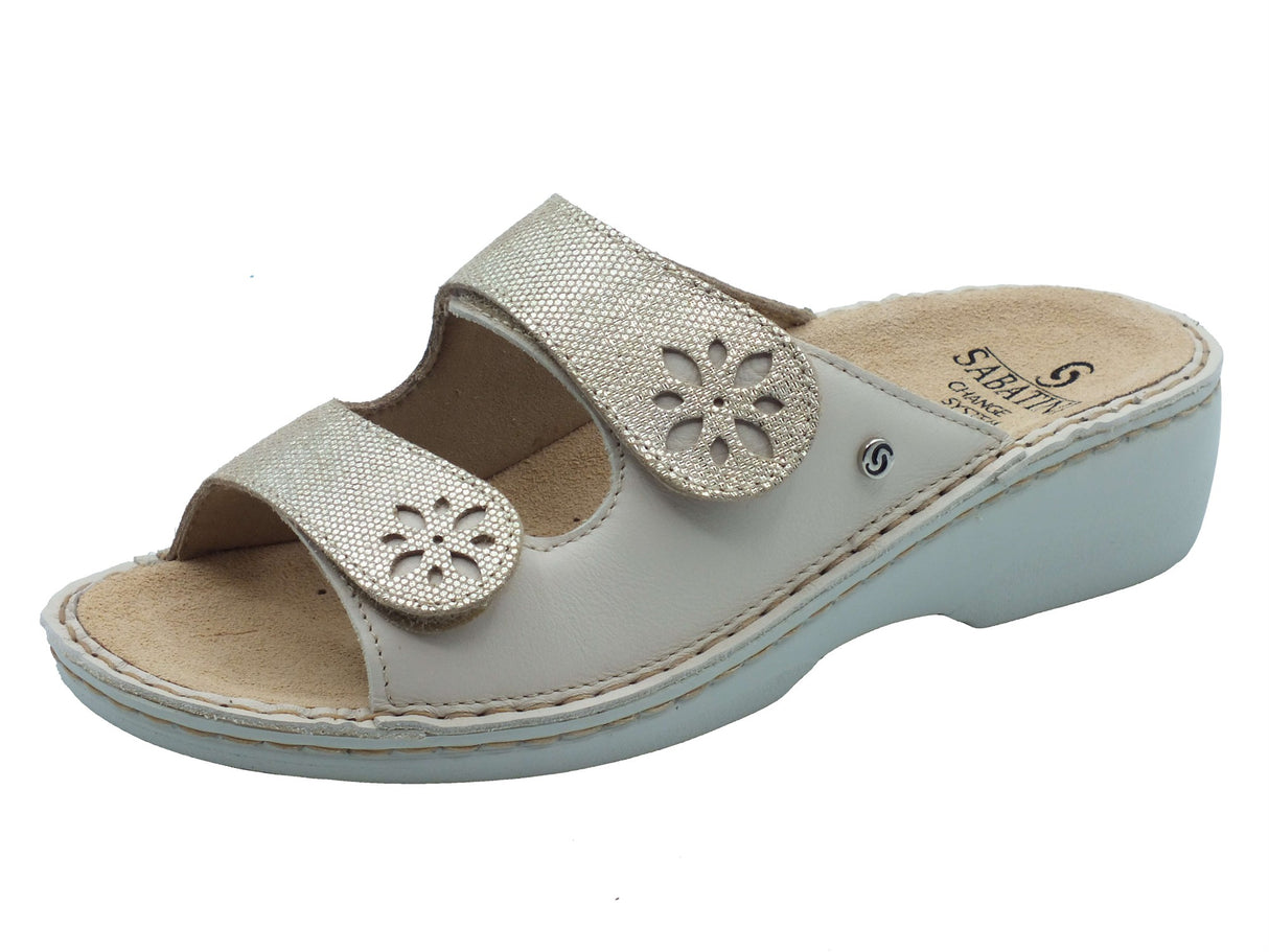 Sabatini Sabatini Ciabatte Donna S1523 Ninfea Soft Beige pelle beige Beige