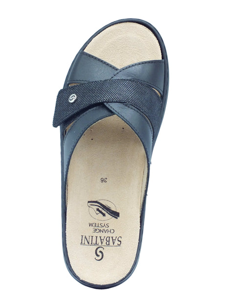 Sabatini Sabatini Ciabatte Donna S3060 Soft Ninfea Nero pelle nero Nero