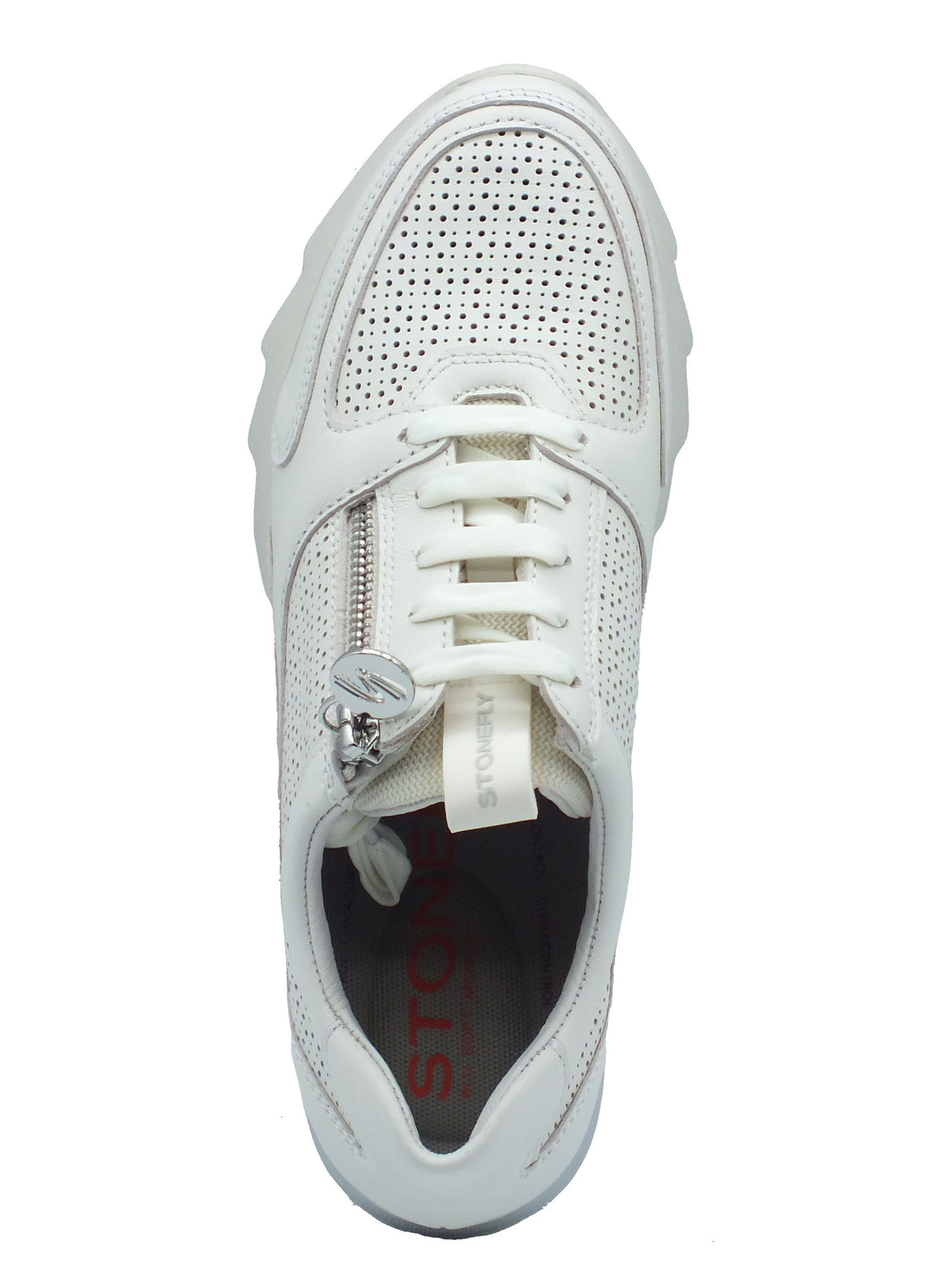 Stonefly Stonefly Sneakers Donna 222509 Spock 45 Cloud White pelle bianco White