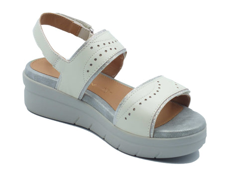 Stonefly Stonefly Sandali zeppa bassa Donna 223653 Aqua III Steam Gray pelle grigio Steam Gray