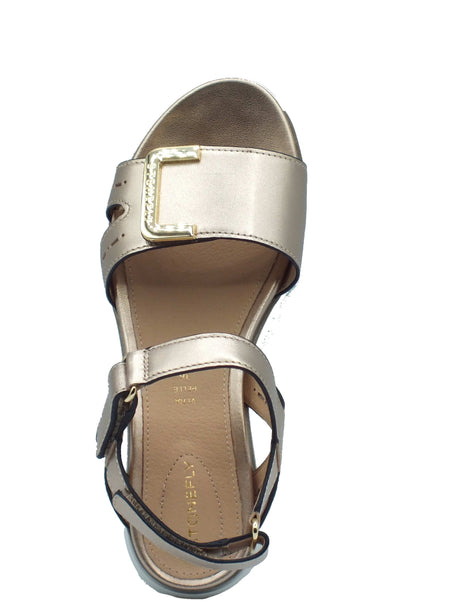 Stonefly Stonefly Sandali zeppa bassa Donna 223658 Elody 24 Simply Taupe pelle marrone Simply Taupe