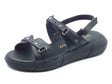 Stonefly Stonefly Sandali zeppa bassa Donna 223707 Zoe Nap Studs Black pelle nero Black