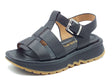 Stonefly Stonefly Sandali zeppa bassa Donna 223847 Star Lth Black pelle nero Black