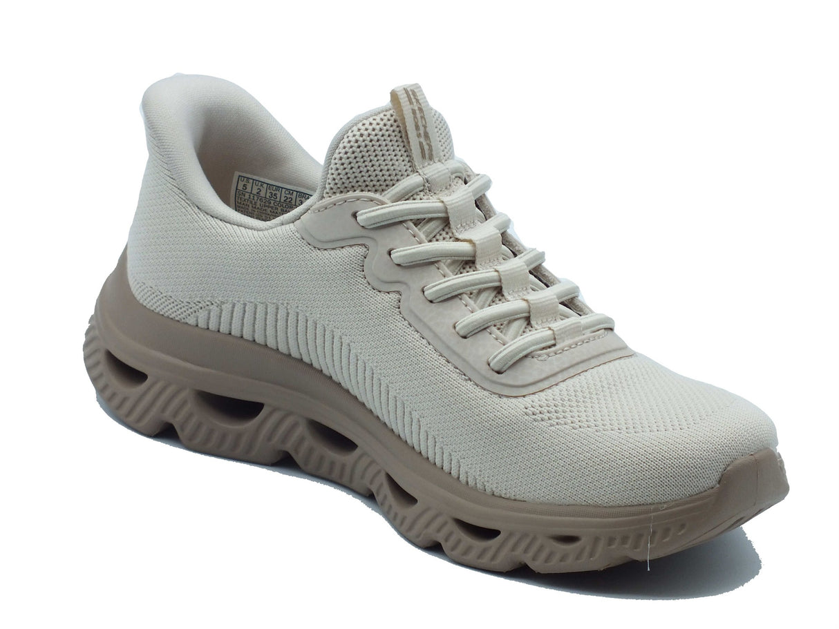 Skechers Skechers Slip-on Donna 117629 Bobs Arc Waves Natural sintetico beige Natural