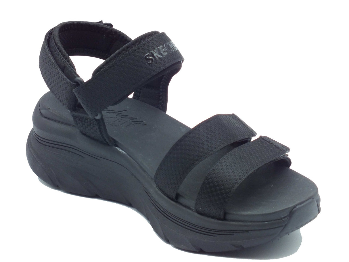 Skechers Skechers Sandali zeppa alta Donna 119828 Going Out Vibes Black sintetico nero Black