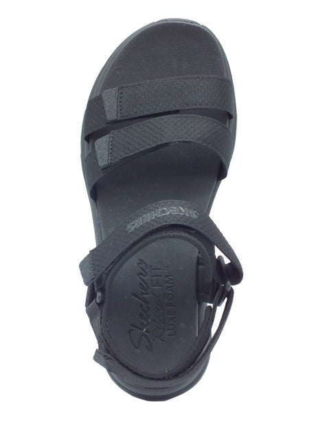 Skechers Skechers Sandali zeppa alta Donna 119828 Going Out Vibes Black sintetico nero Black