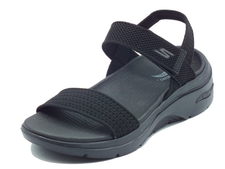 Skechers Skechers Sandali zeppa bassa Donna 140874 Annie Black sintetico nero Black