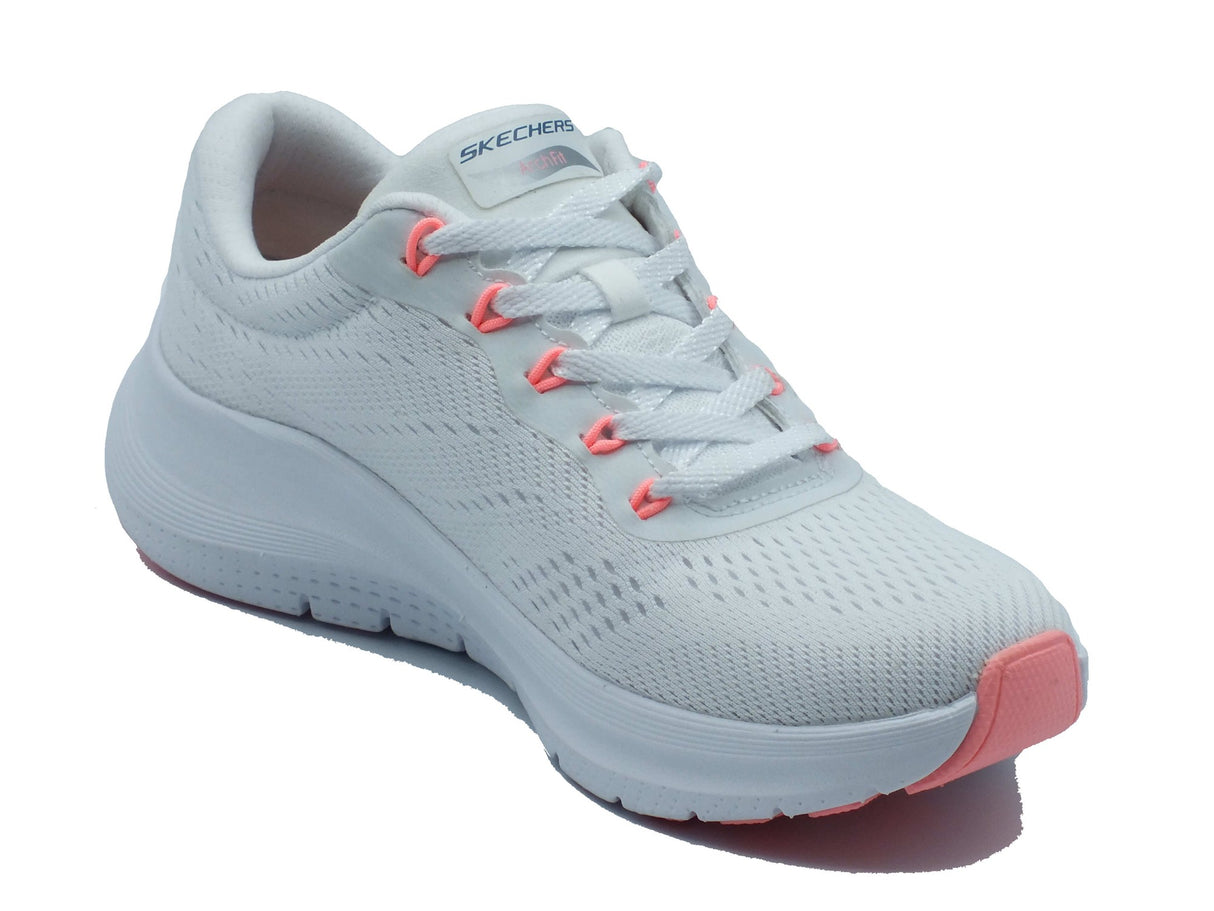 Skechers Skechers Sportive Donna 150051 Arch Fit Big League White Pink Blue sintetico bianco White