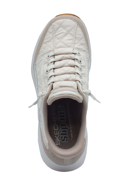 Skechers Skechers Slip-on Donna 150404 Contour Foam Natural Taupe pelle beige Taupe