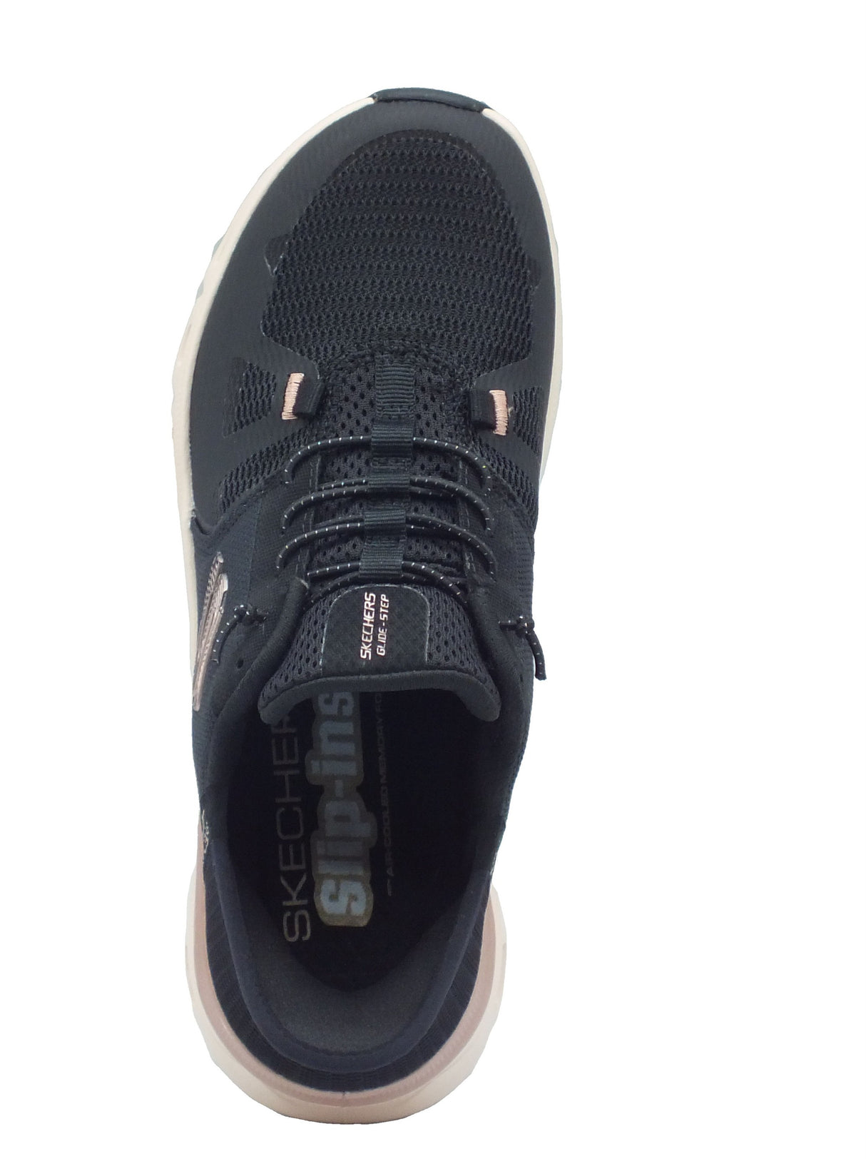 Skechers Skechers Slip-on Donna 150438 Radiant Stride Black Rose sintetico nero Black Rose