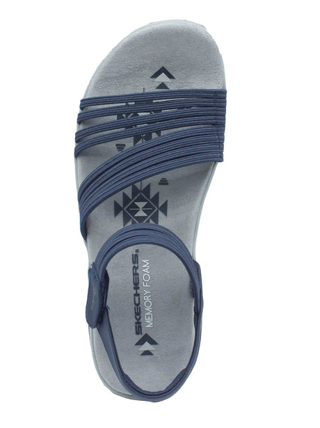 Skechers Skechers Sandali zeppa bassa Donna 163573 Navy pelle blu Navy