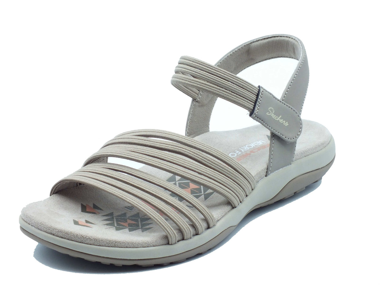 Skechers Skechers Sandali zeppa bassa Donna 163573 Taupe pelle beige Taupe