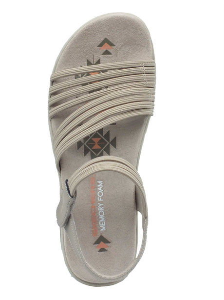 Skechers Skechers Sandali zeppa bassa Donna 163573 Taupe pelle beige Taupe