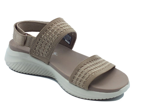 Skechers Skechers Sandali zeppa bassa Donna 164090 Mocha sintetico beige Beige