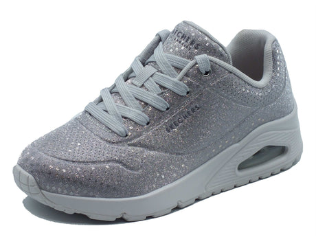 Skechers Skechers Sportive Donna 177162 Uno Disco Nite Silver pelle argento Silver