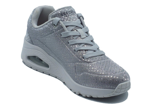 Skechers Skechers Sportive Donna 177162 Uno Disco Nite Silver pelle argento Silver