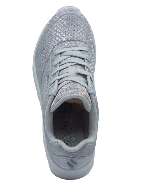 Skechers Skechers Sportive Donna 177162 Uno Disco Nite Silver pelle argento Silver