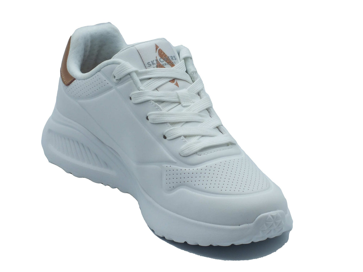 Skechers Skechers Sportive Donna 177291 Uno Shimmer Along White pelle bianco White