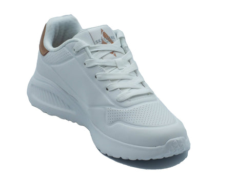 Skechers Skechers Sportive Donna 177291 Uno Shimmer Along White pelle bianco White
