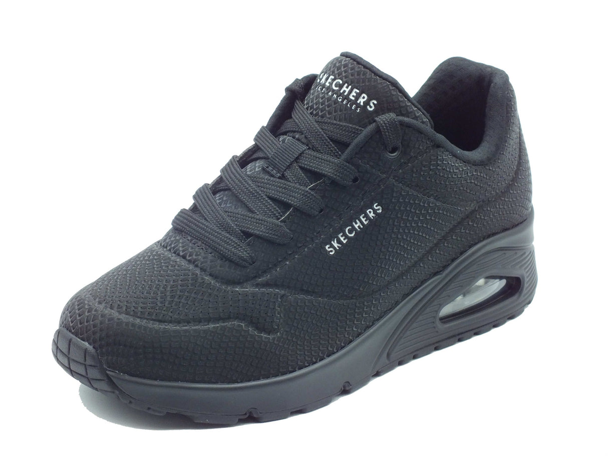 Skechers Skechers Sportive Donna 177861 Uno Shiny Scale Black pelle nero Black