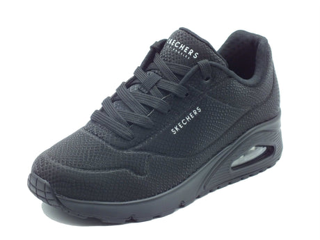 Skechers Skechers Sportive Donna 177861 Uno Shiny Scale Black pelle nero Black