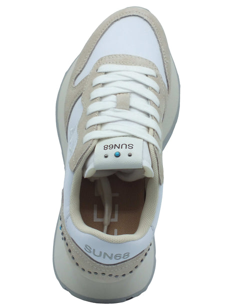 SUN68 SUN68 Sportive Donna Z36205 Ally Studs Bianco pelle bianco Bianco