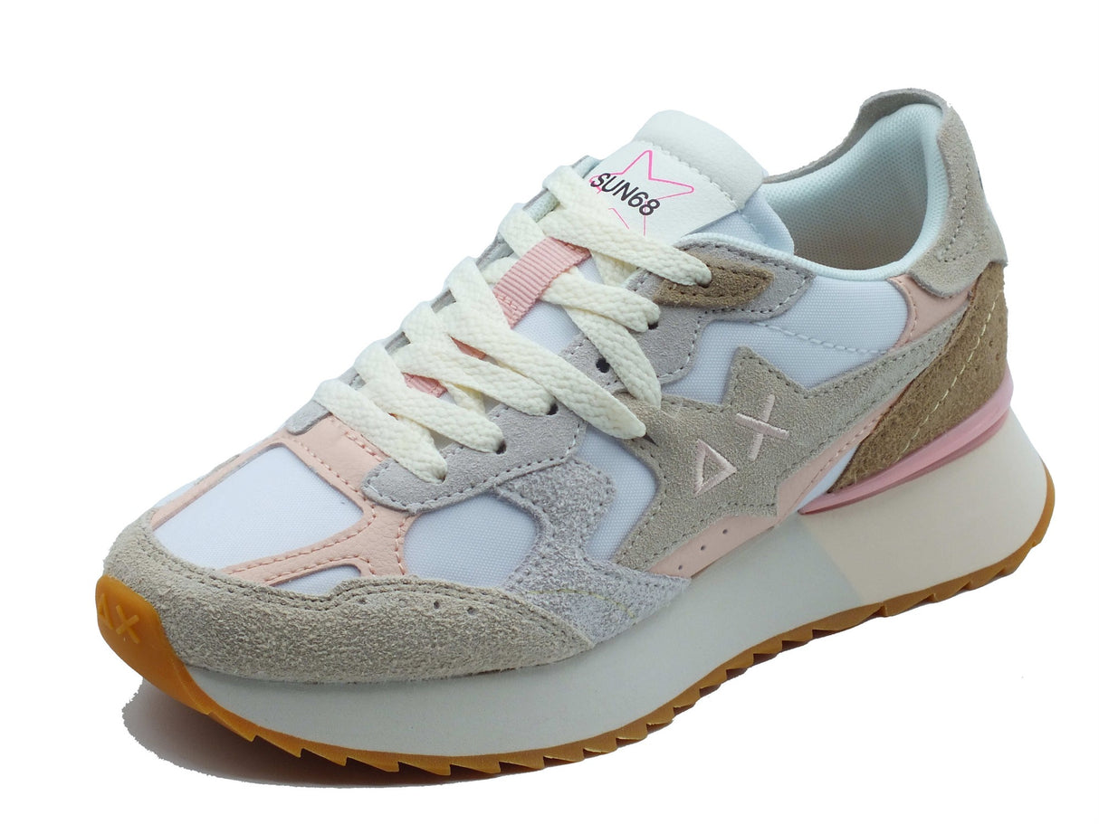 SUN68 SUN68 Sportive Donna Z36215 Stargirl Multicolor Bianco pelle bianco Bianco