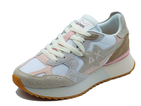 SUN68 SUN68 Sportive Donna Z36215 Stargirl Multicolor Bianco pelle bianco Bianco