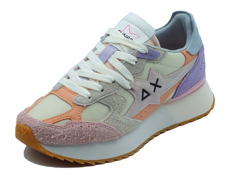 SUN68 SUN68 Sportive Donna Z36215 Stargirl Multicolor Bianco Panna pelle bianco Bianco Panna