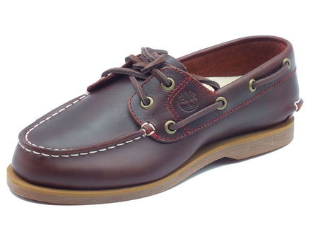 Timberland Timberland Scarpe Donna 0A2Q9X Classic Boat Burgundy Full Grain pelle marrone Burgundy