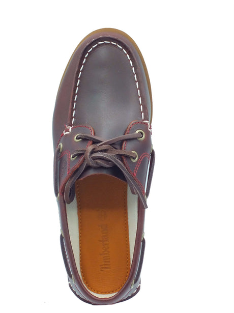 Timberland Timberland Scarpe Donna 0A2Q9X Classic Boat Burgundy Full Grain pelle marrone Burgundy