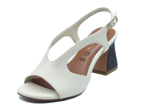 Tamaris Tamaris Sandali tacco alto Donna 1-28316-44 Ivory pelle avorio Ivory