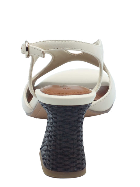 Tamaris Tamaris Sandali tacco alto Donna 1-28316-44 Ivory pelle avorio Ivory