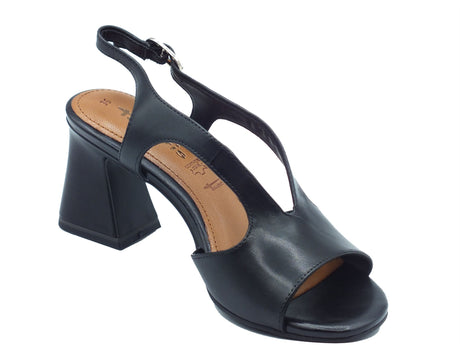 Tamaris Tamaris Sandali tacco alto Donna 1-28316-44 Black pelle nero Black