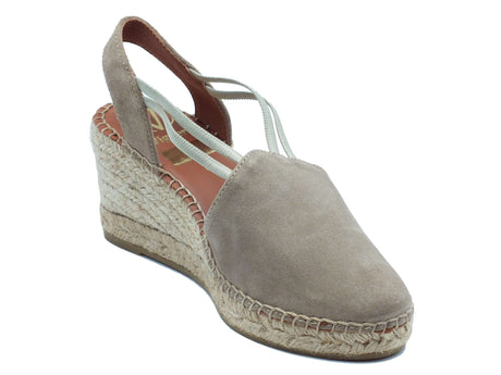 Viguera Viguera Sandali zeppa alta Donna 1824 Vitelo Desert pelle grigio Desert