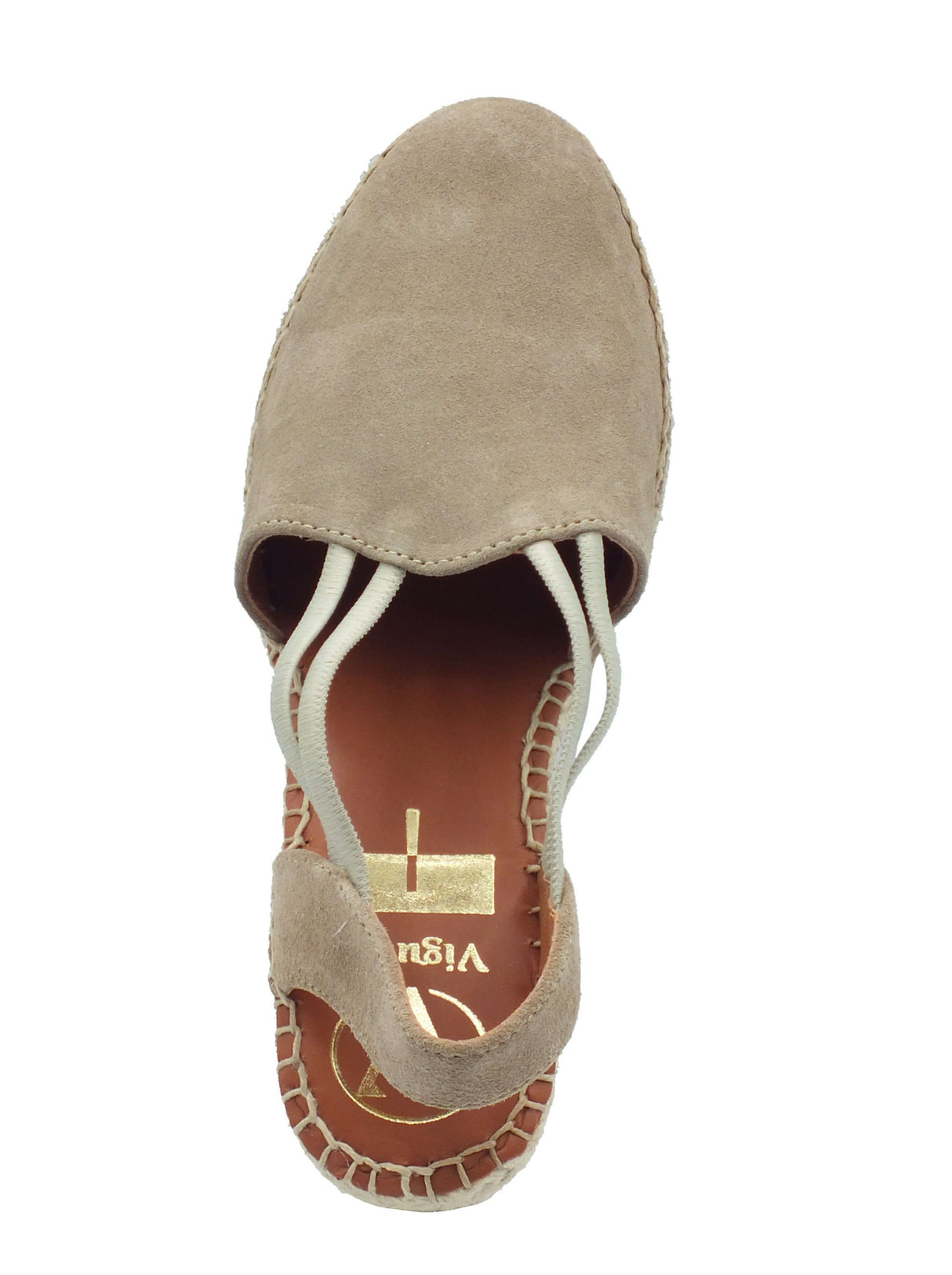 Viguera Viguera Sandali zeppa alta Donna 1824 Vitelo Desert pelle grigio Desert