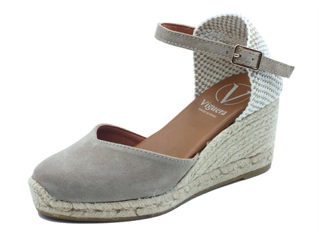 Viguera Viguera Sandali zeppa alta Donna 2012 Vitelo Desert pelle grigio Vitelo Desert