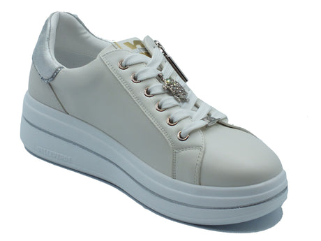 Valleverde Valleverde Sneakers Donna 35493 Bianco pelle bianco Bianco