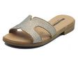 Valleverde Valleverde Sandali tacco basso Donna 55400 Beige pelle beige Beige