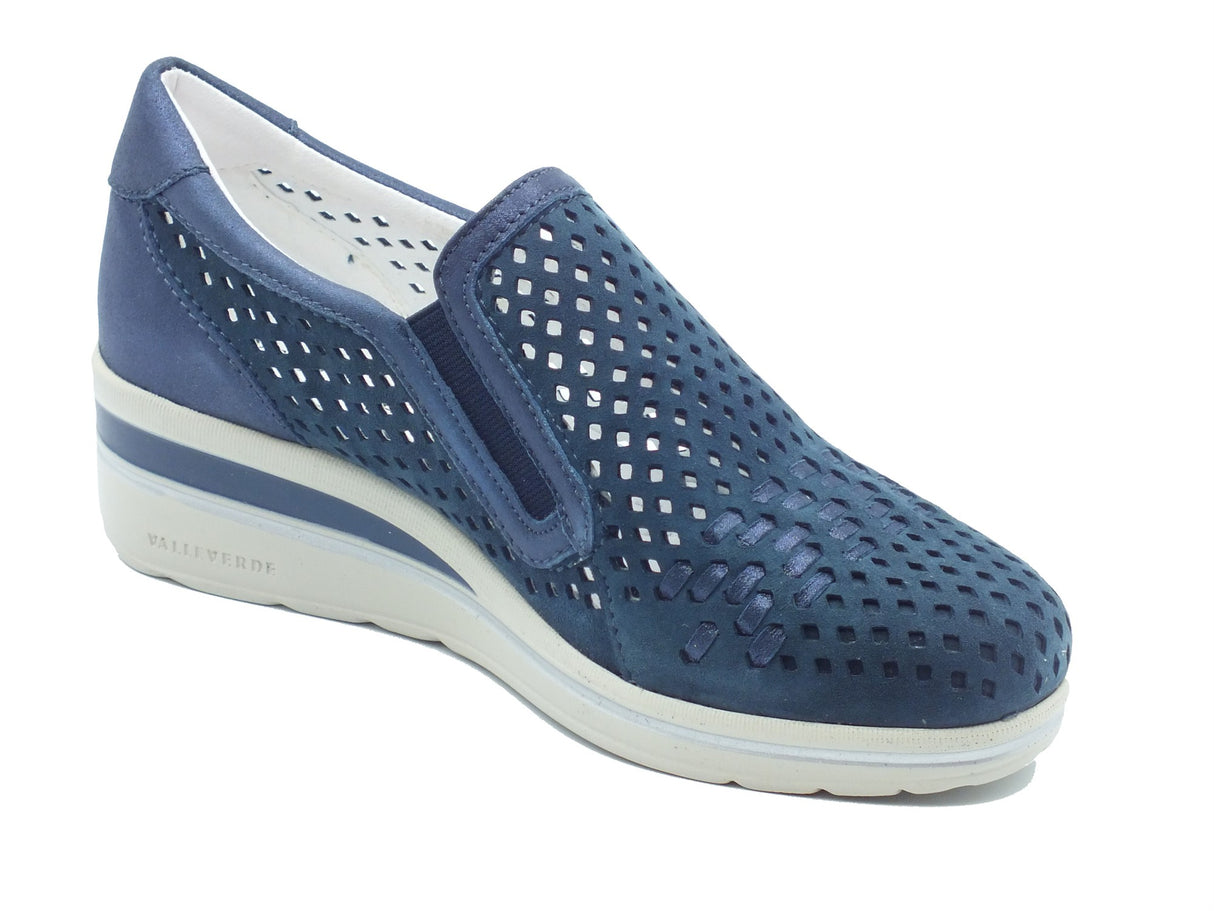 Valleverde Valleverde Mocassini Donna VD350W Suede Blu pelle blu Blu