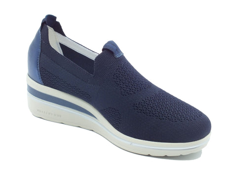 Valleverde Valleverde Mocassini Donna VD355W Navy sintetico blu Navy