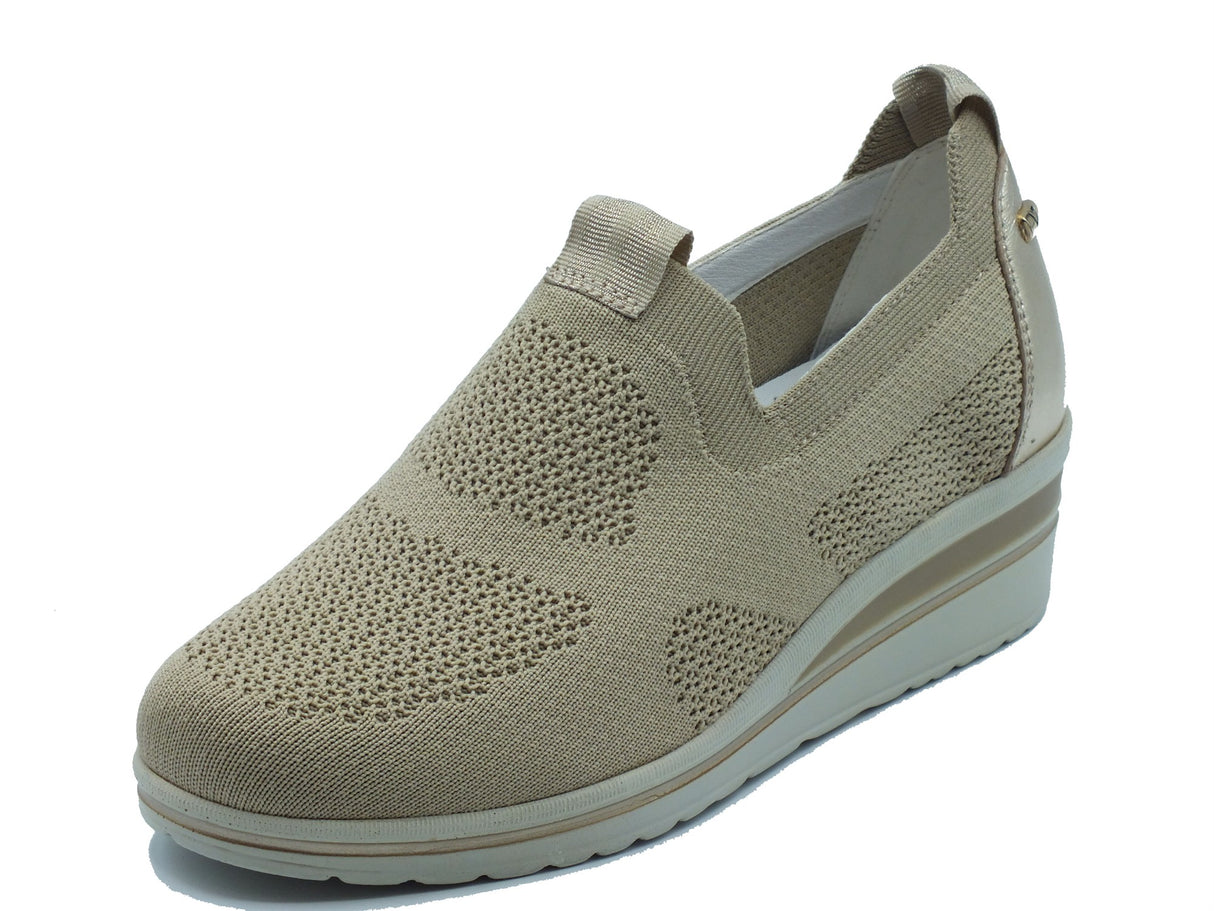 Valleverde Valleverde Mocassini Donna VD355W Ecru sintetico marrone Ecru