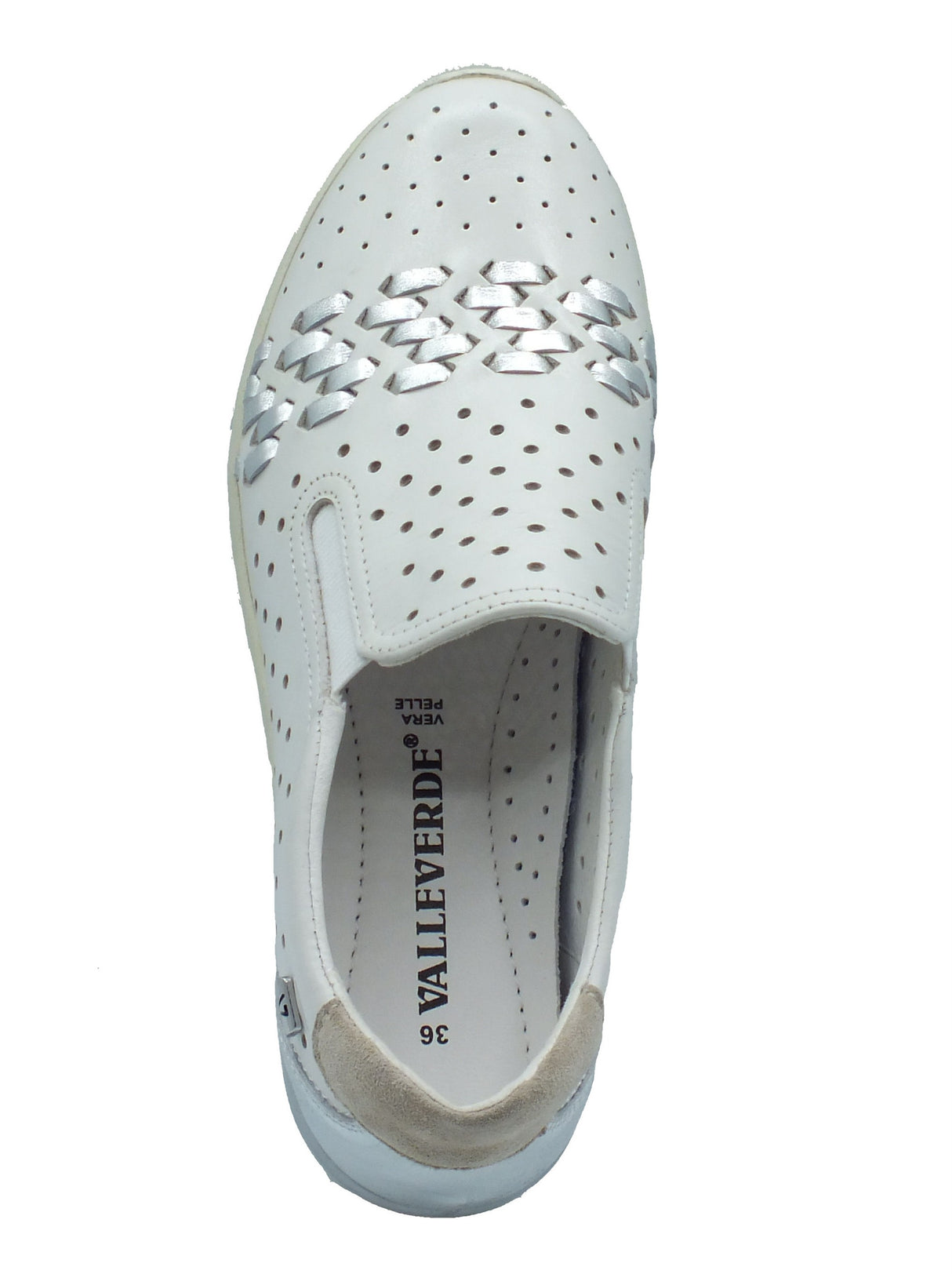 Valleverde Valleverde Mocassini Donna VVCA101F Nappa Avorio pelle bianco Avorio