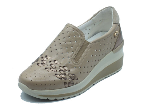 Valleverde Valleverde Mocassini Donna VVCA101F Nappa Beige pelle beige Beige