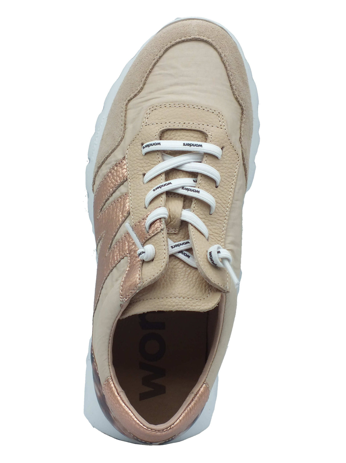 Wonders Wonders Sneakers Donna A-24100 Trend Beige pelle beige Beige