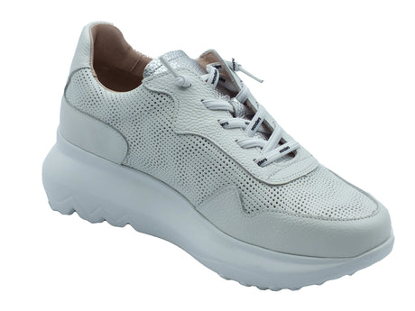 Wonders Wonders Sneakers Donna A-4021 Ultrafly Wild Off pelle bianco Wild Off