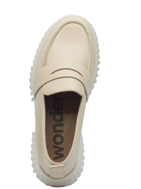 Wonders Wonders Mocassini Donna A-4410 Flexfly Wild Beige pelle beige Beige