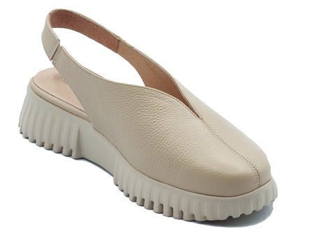 Wonders Wonders Sandali zeppa bassa Donna A-4411 Flexfly Wild Beige pelle beige Beige