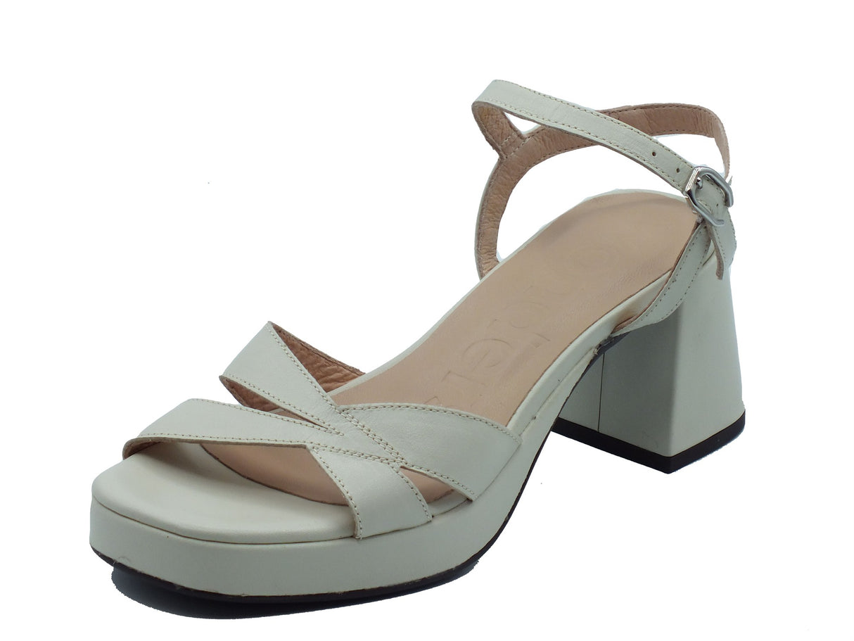 Wonders Wonders Sandali tacco alto Donna G-6820 Zaida Tokat Off pelle bianco Off